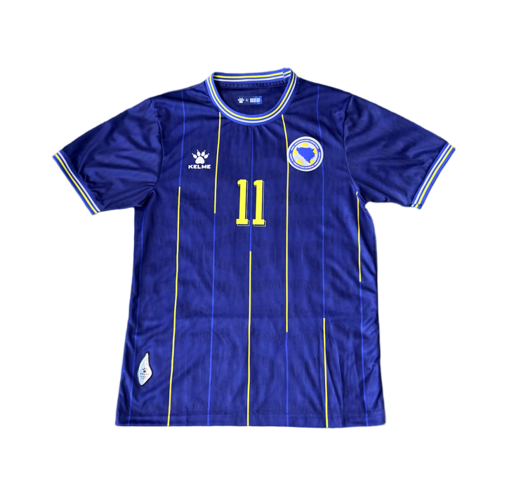 DŽEKO #11 Bosnia and Herzegovina Football Jersey Home Shirt World Cup 2026-27