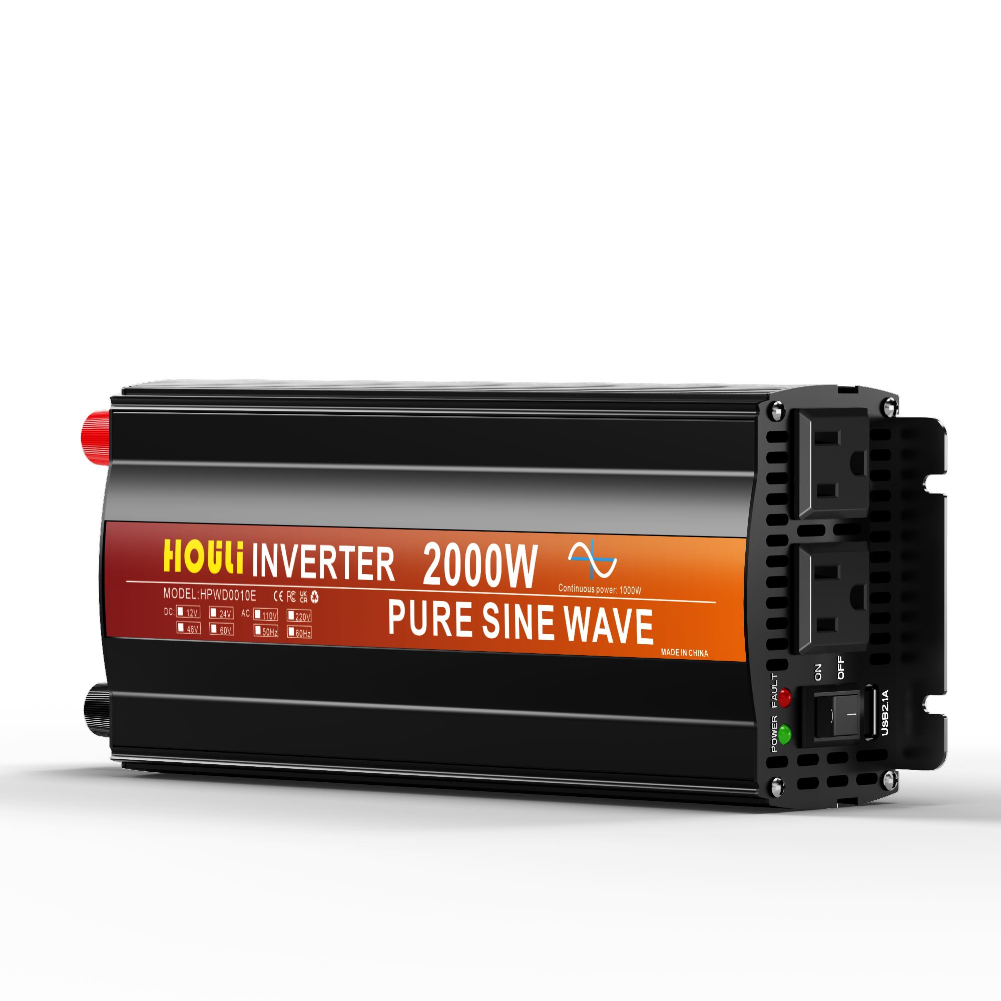 1000W Pure Sine Wave Power Inverter | Car & RV Use | ETL Certified