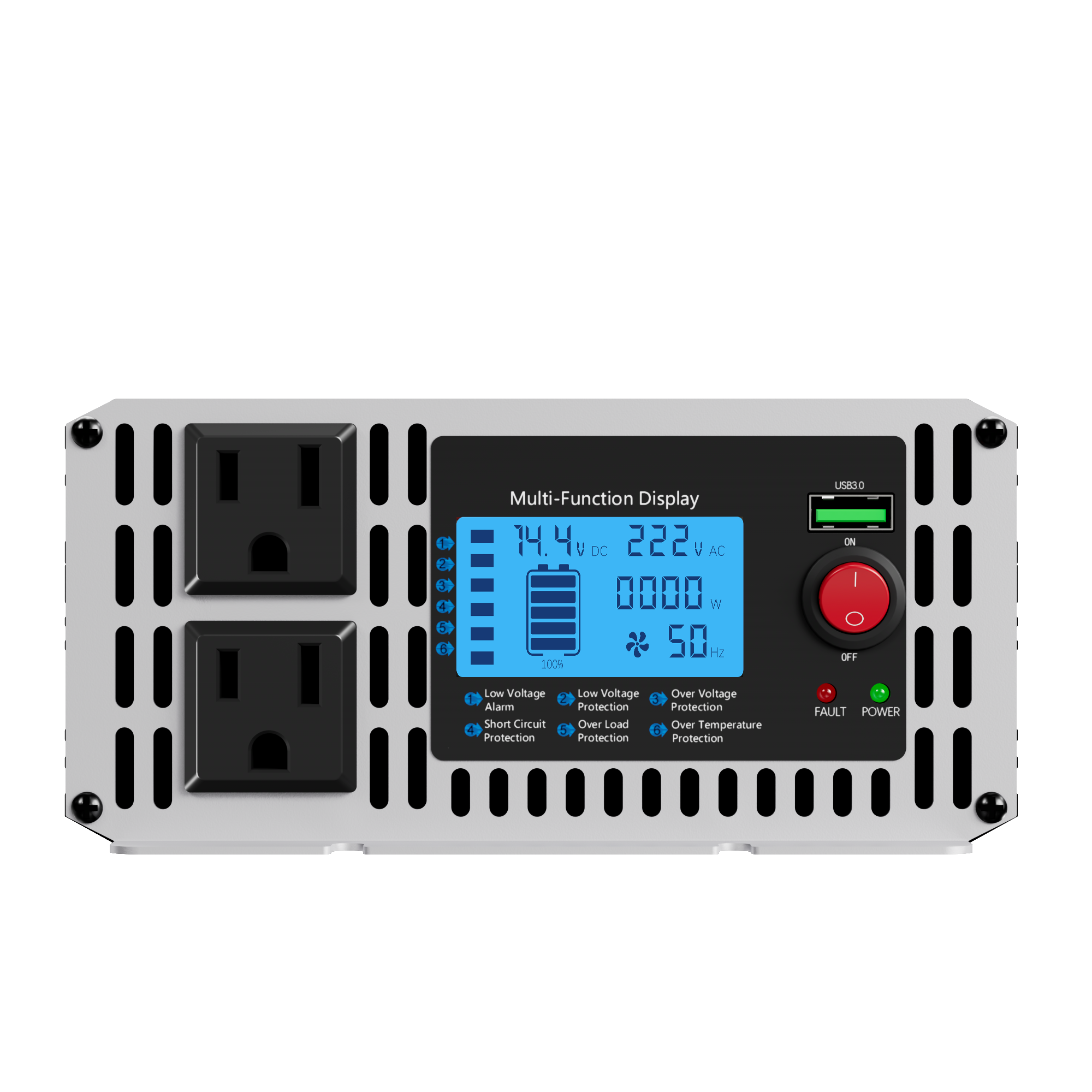 1500W Pure Sine Wave Inverter | RV, Truck & Solar Use | ETL Certified