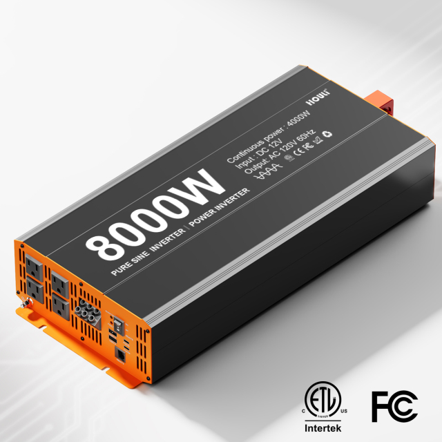 4000 Watt Pure Sine Wave Inverter 12V/24V/48V | 8000W Surge Industrial Power | US Standard