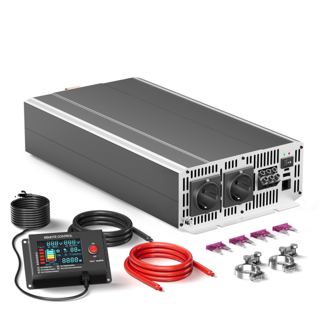 [KC 인증] 6000W 고출력 순수 정현파 인버터 12V 24V 48V - 캠핑카 푸드트럭 에어컨 용접기용 (Heavy Duty)
