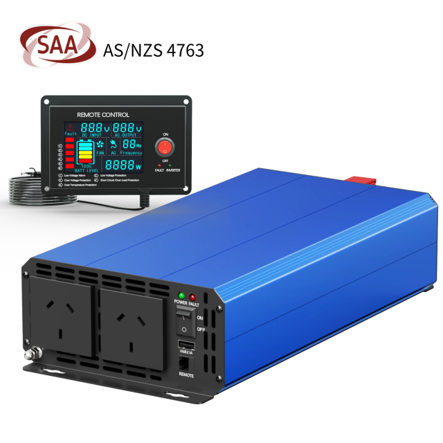 SAA Certified 1500W Pure Sine Wave Power Inverter 12V/24V to 240V | For Caravan, Work Ute & Camping