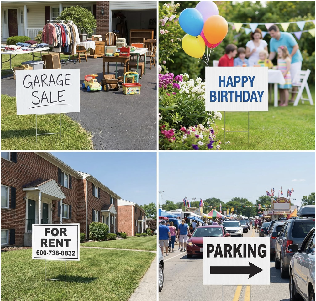PN20262-Corrugated Plastic Blank Yard Sign