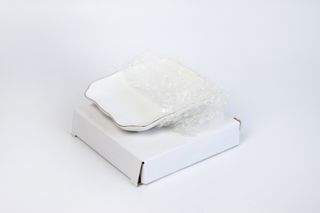 Sublimation Square Ceramic Plate with Wavy Rim