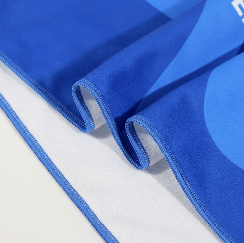 Custom Polyester Sweat Wicking Sports Towel for Running, Yoga, Badminton, Tennis & Basketball, Waffle Knit Fitness Towel