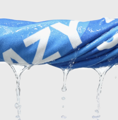 Custom Polyester Sweat Wicking Sports Towel for Running, Yoga, Badminton, Tennis & Basketball, Waffle Knit Fitness Towel