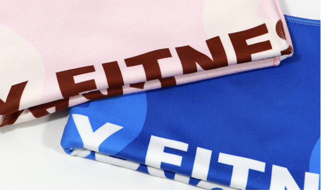 Custom Polyester Sweat Wicking Sports Towel for Running, Yoga, Badminton, Tennis & Basketball, Waffle Knit Fitness Towel