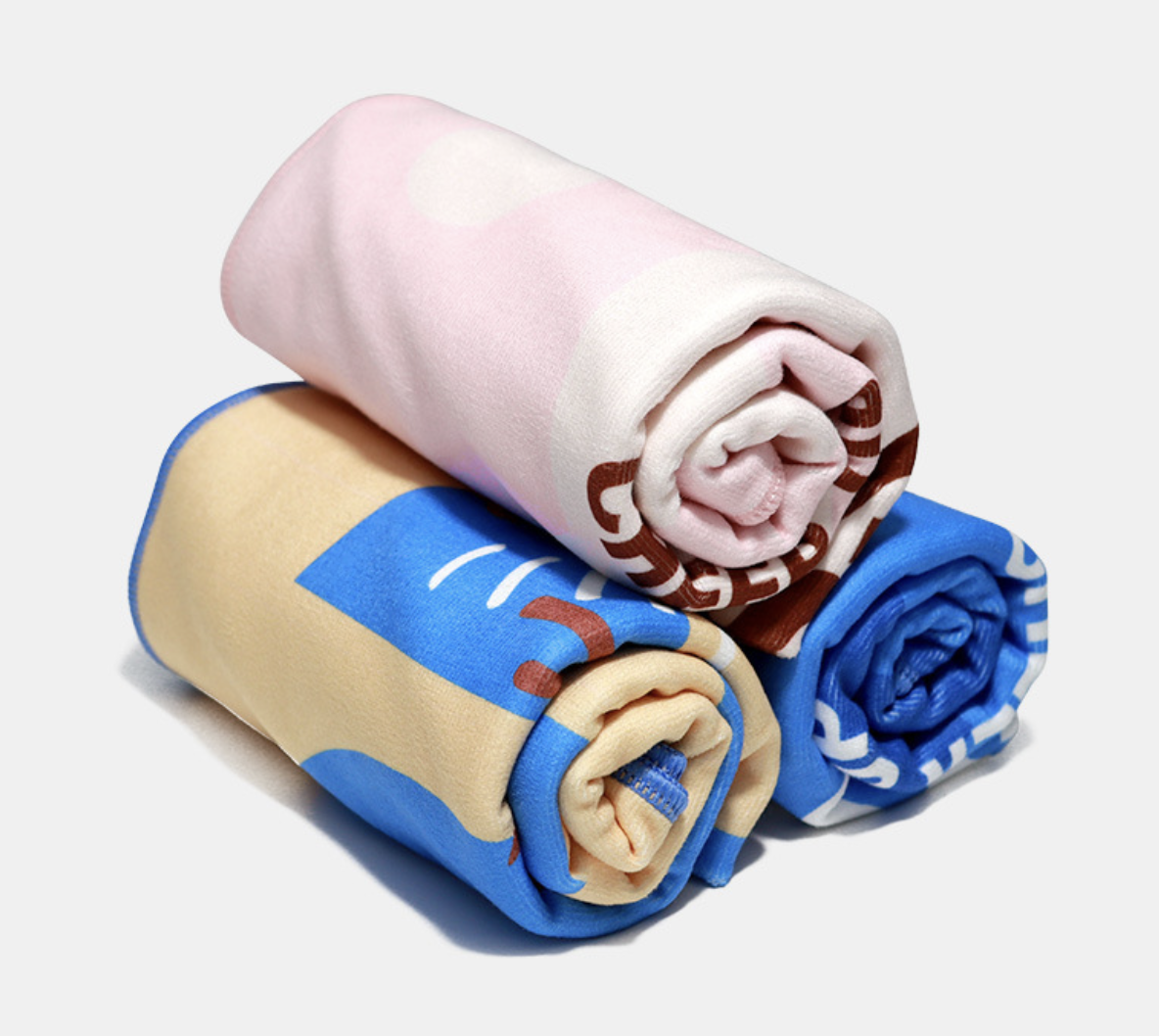 Custom Polyester Sweat Wicking Sports Towel for Running, Yoga, Badminton, Tennis & Basketball, Waffle Knit Fitness Towel