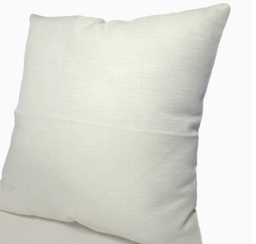 Linen Throw Pillow Covers 18 x 18 Beige Decorative Blank Couch Pillow Covers for Sublimation Bed Sofa Farmhouse Cushion Cases