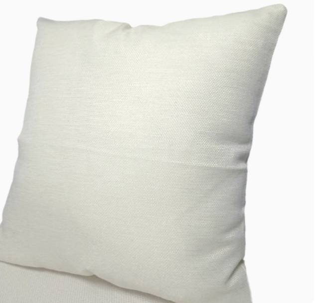 Linen Throw Pillow Covers 18 x 18 Beige Decorative Blank Couch Pillow Covers for Sublimation Bed Sofa Farmhouse Cushion Cases