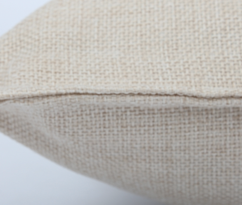 Linen Throw Pillow Covers 18 x 18 Beige Decorative Blank Couch Pillow Covers for Sublimation Bed Sofa Farmhouse Cushion Cases