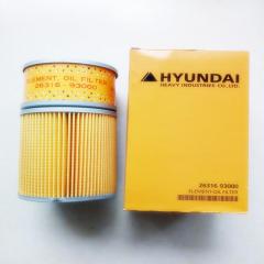 Oil filter element 26316-93000 R305-9T R335-9 R335-9T R385-9T R485-9T R215LVS Hyundai Excavator