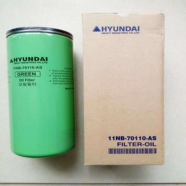 Oil filter 11NB-70110 R305-9T R335-9 R335-9T R385-9T R485-9T R215LVS Hyundai Excavator