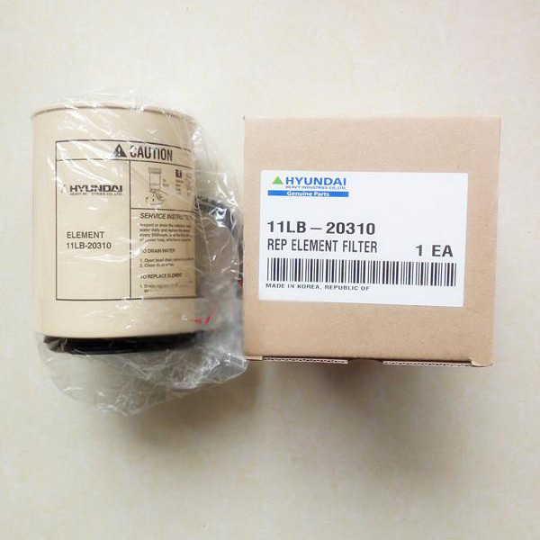 Oil water separator filter element 11LB-20310 Hyundai R225-7 R305-7 R335-7 R455-7 R305-9T R335-9T Excavator parts