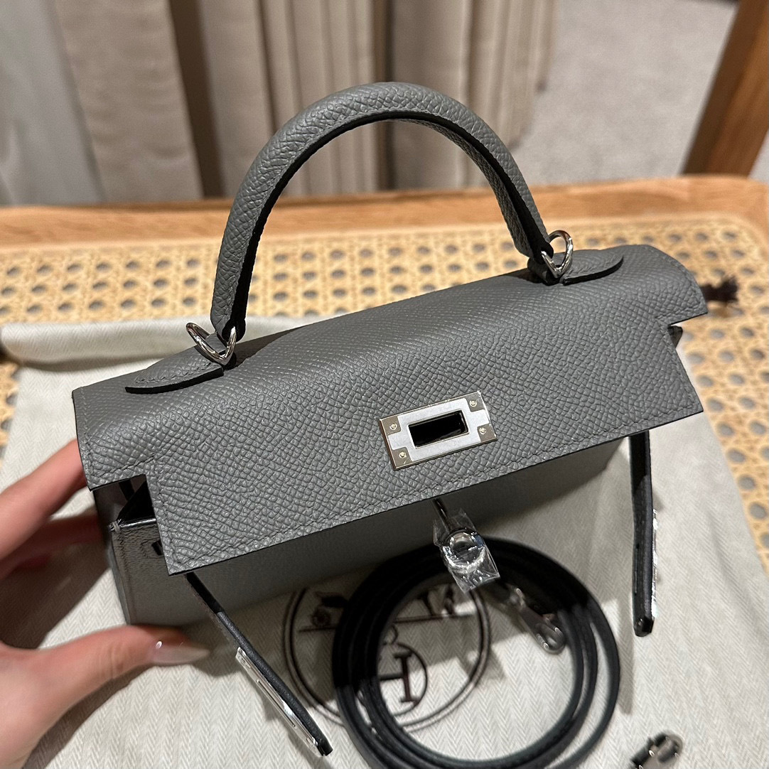 Hermes Kelly mini Size：19*12*5.5cm