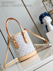 Dimensioni secchiello Louis Vuitton Nano: 13*17*9cm