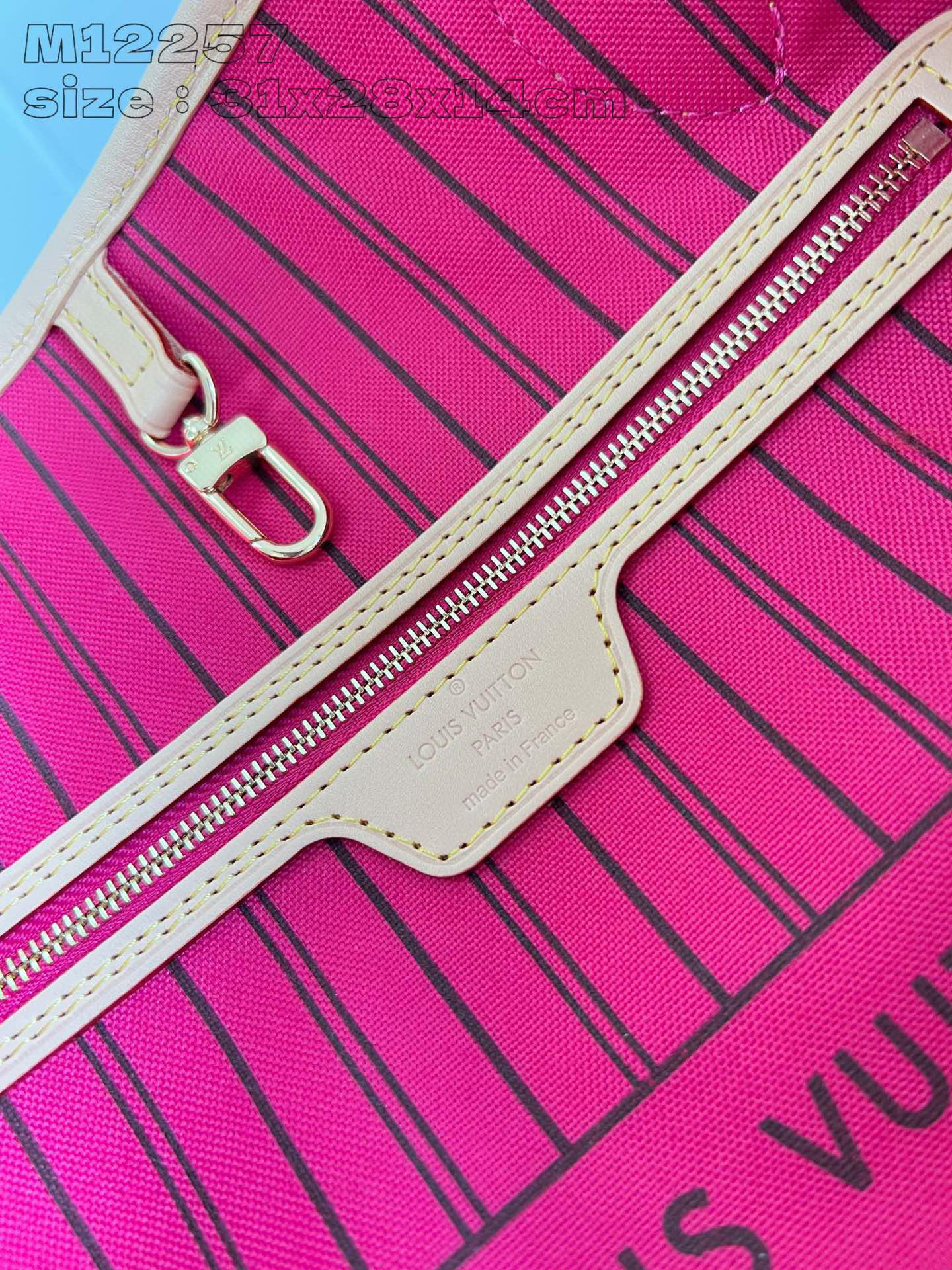 Louis Vuitton Neverfull Dimensioni: 31*28*14 cm