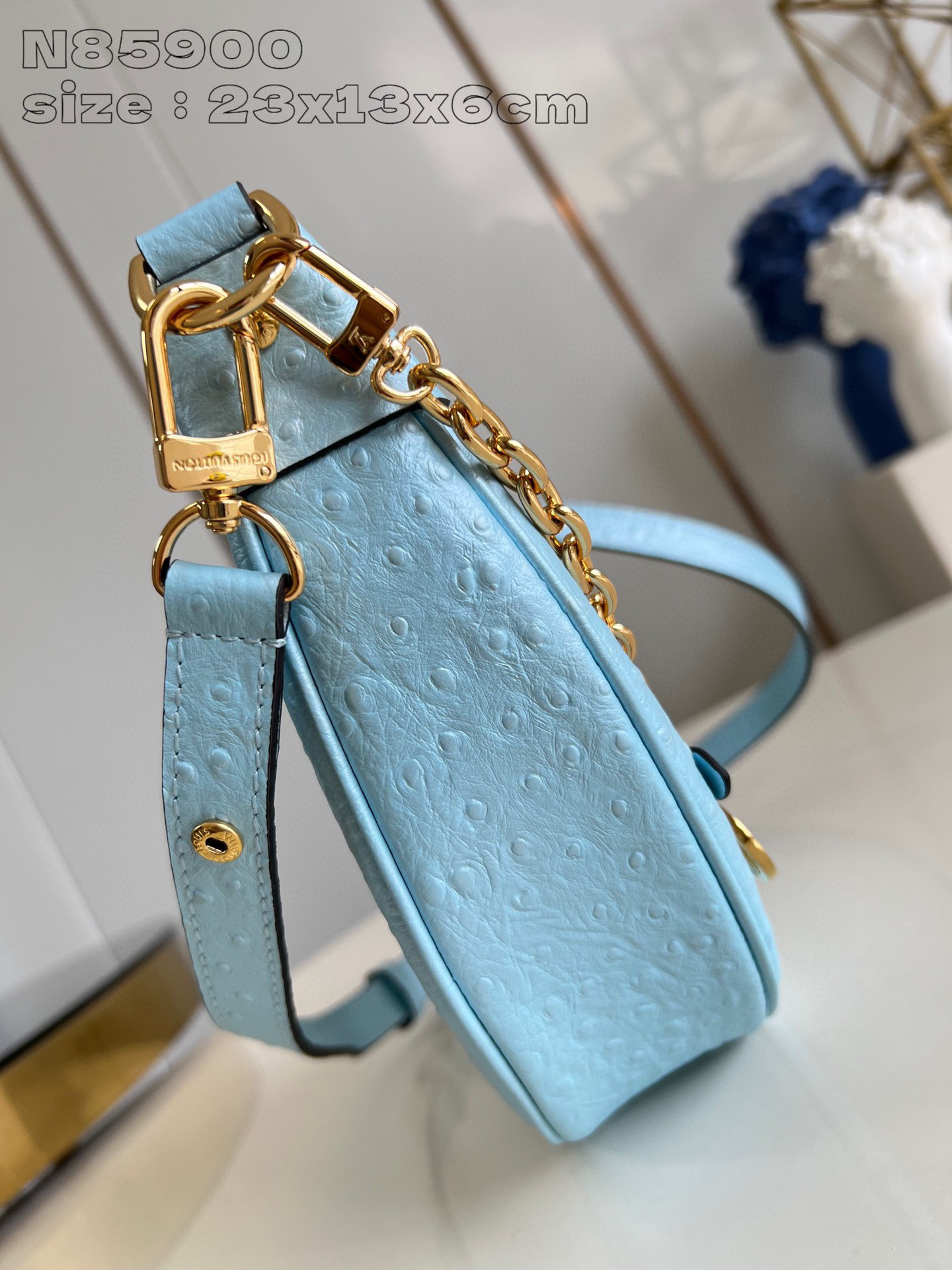 Dimensioni del cinturino Louis Vuitton: 23*13*6cm