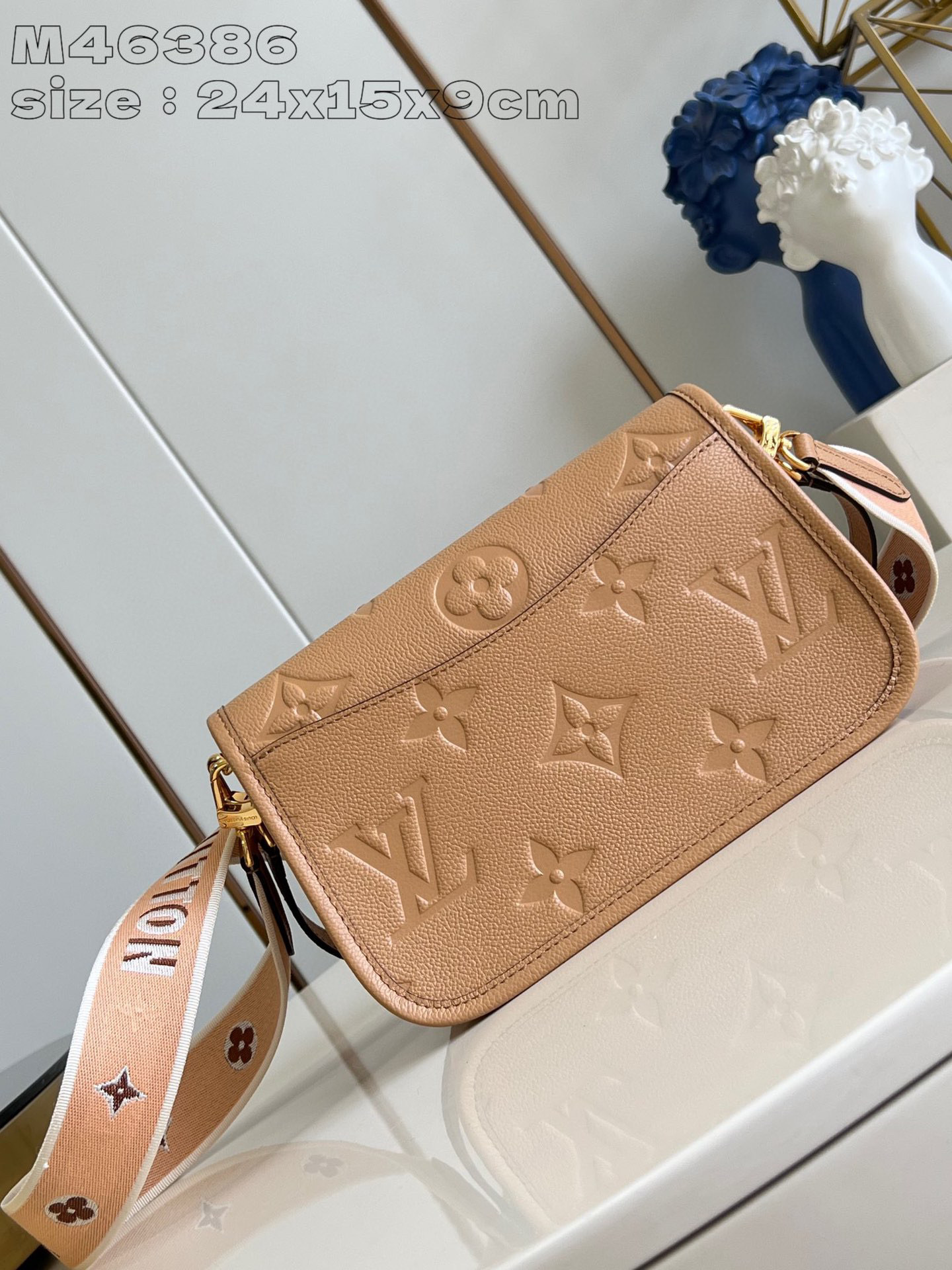 Louis Vuitton Monogram Empreinte Saiz：24*15*9sm