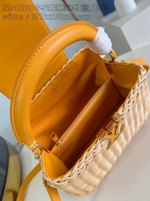 Louis Vuitton Capucines Saiz BB：27*17*14sm