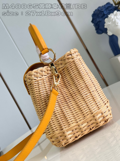 Louis Vuitton Capucines Saiz BB：27*17*14sm