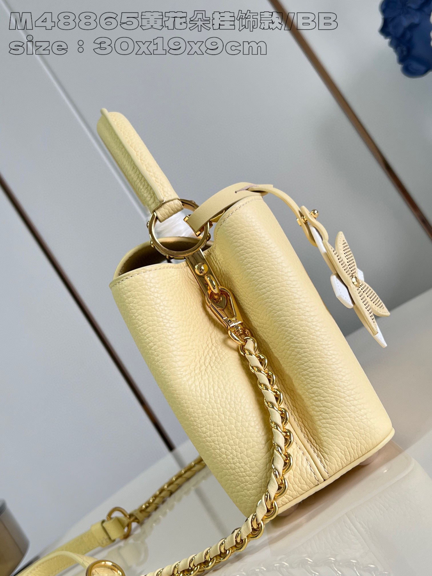 Louis Vuitton Capucines Ost-West Größe: 30 * 19 * 9 cm