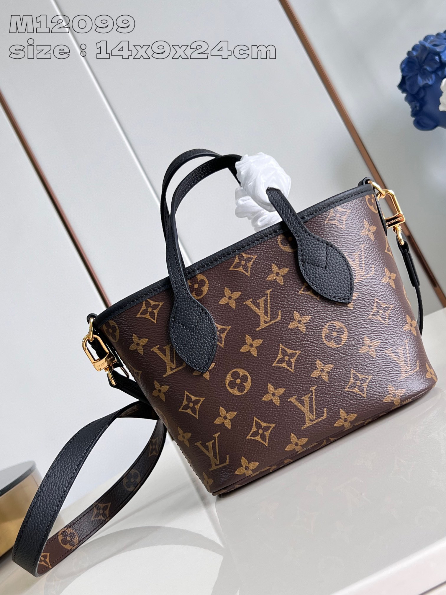 Louis Vuitton Neverfull Bandoulière Inside Out BB  Size：24*14*9cm