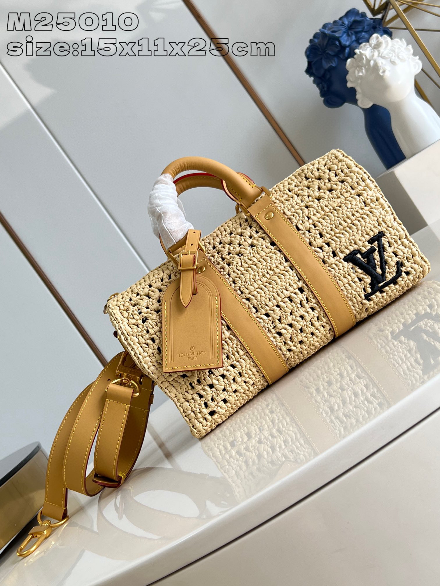 Louis Vuitton Keepall Bandoulière Saiz：25*15*11sm