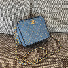 Saiz kamera Chanel Jeans：17.5*15.5*6.5cm