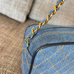 Saiz kamera Chanel Jeans：17.5*15.5*6.5cm
