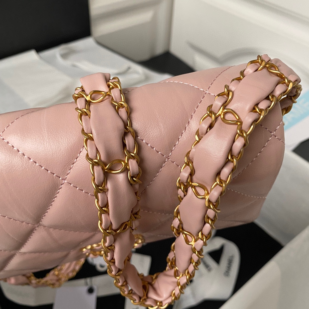 Chanel Rindsleder breite Schulter Größe: 20,5 * 13,5 * 5 cm