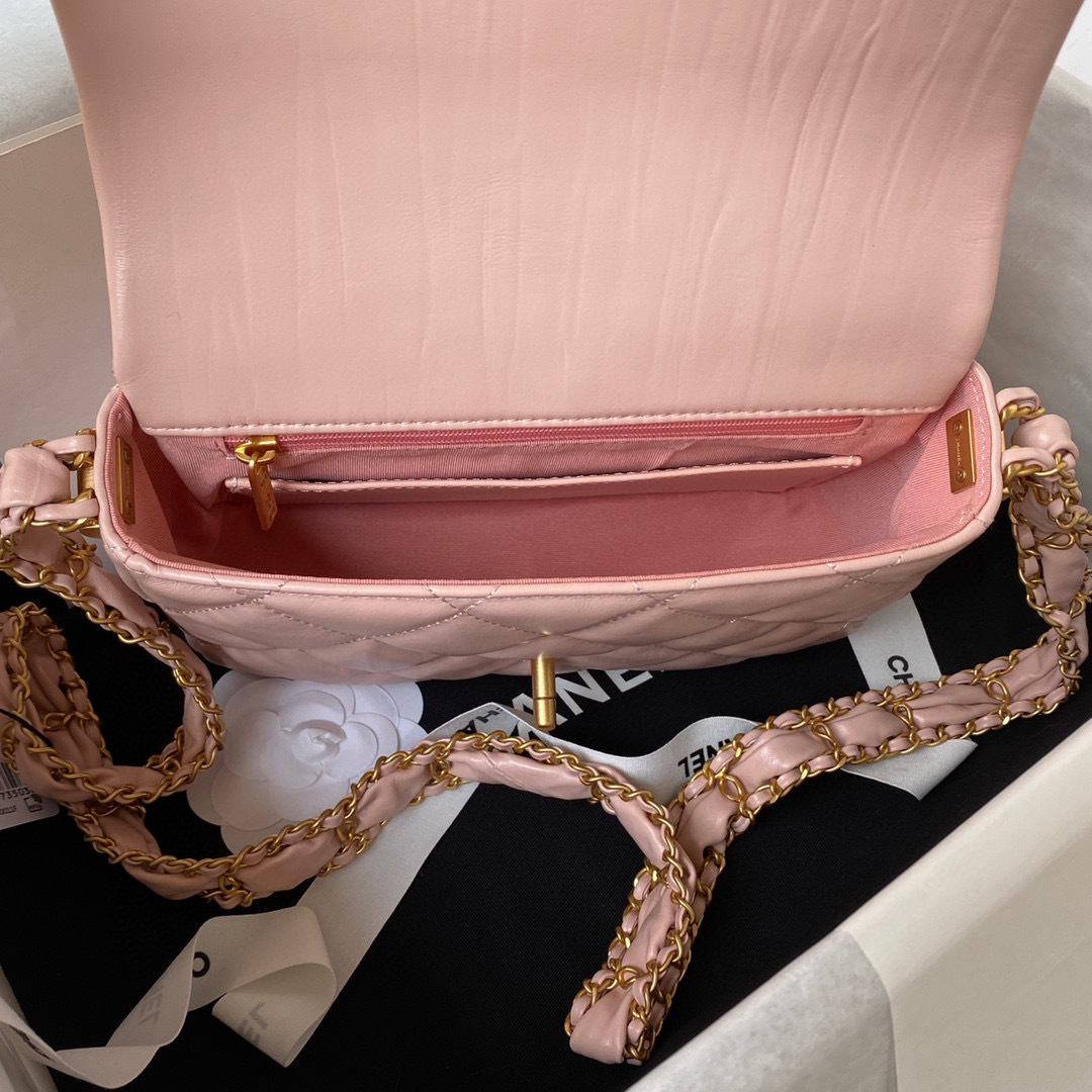 Chanel Rindsleder breite Schulter Größe: 20,5 * 13,5 * 5 cm