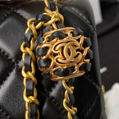 Chanel cf Metal cf mini flap  Size：18*13*7cm