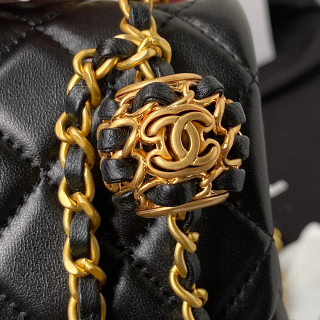 Chanel cf Metal cf mini flap  Size：18*13*7cm