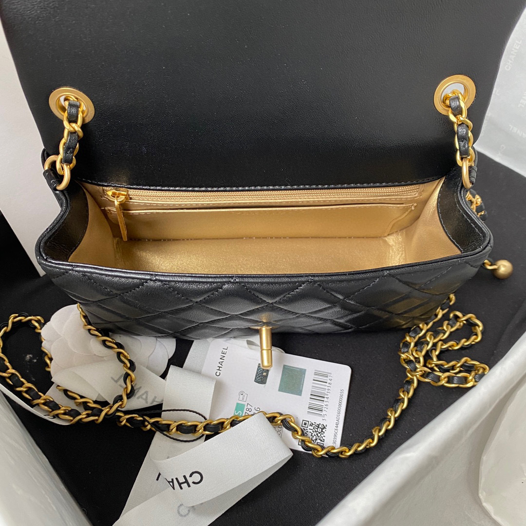 Chanel cf Metall cf Klappe Größe: 20 * 12 * 6 cm