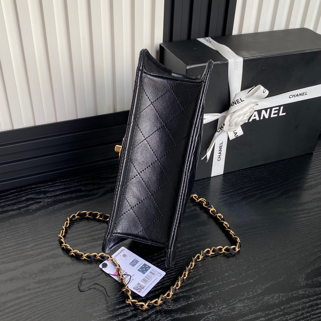 Chanel 24k豆腐包 尺寸：24.5*15.5*7cm