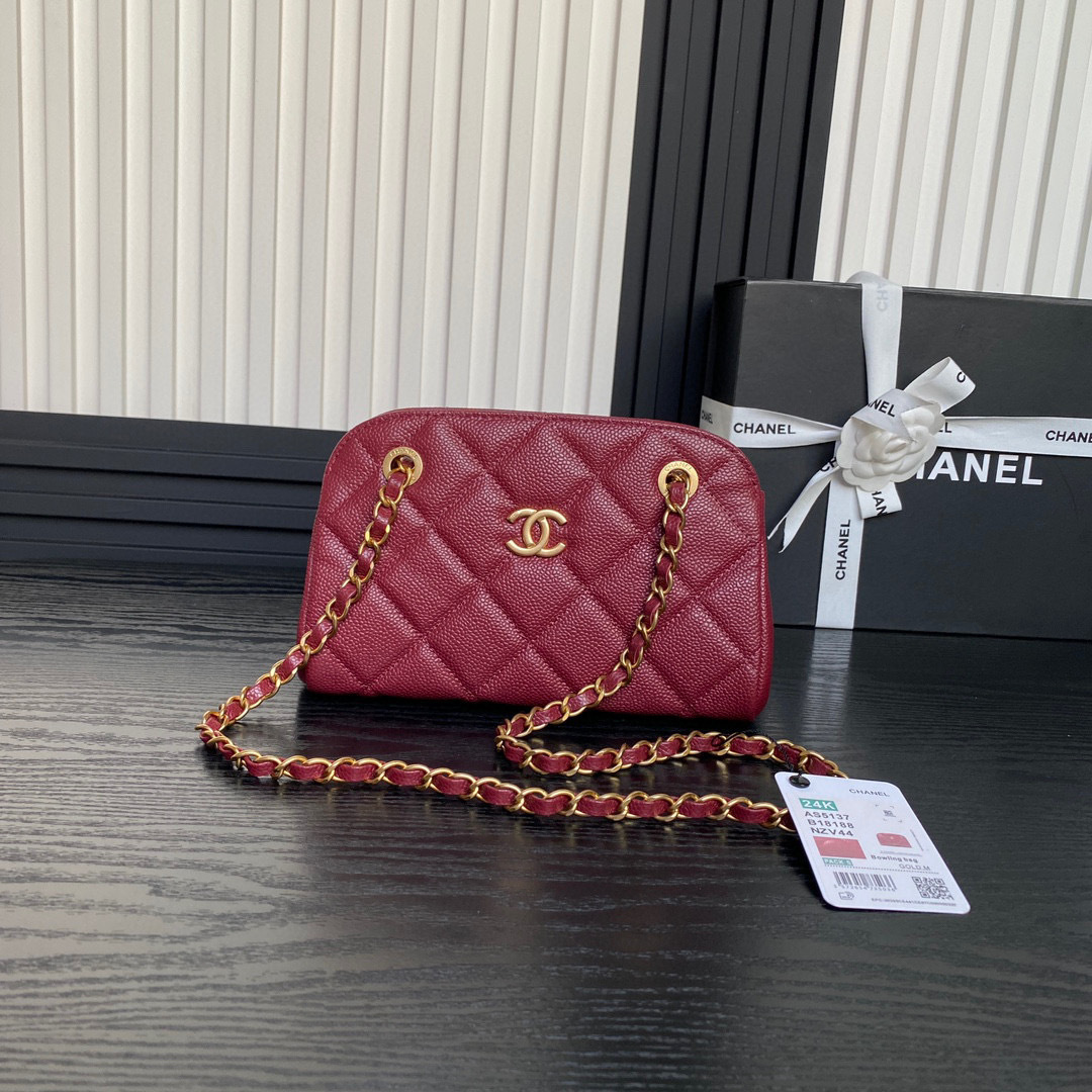 Chanel  24k bowling Size：22*14*9cm