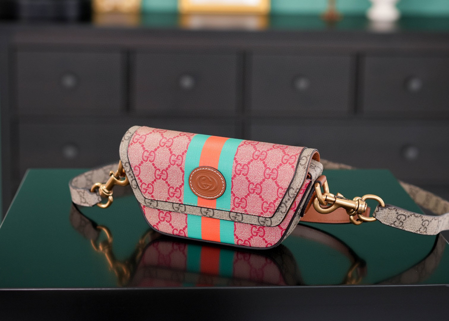 Gucci GG Mini-Handtasche, Größe: 18 x 10 x 4,5 cm