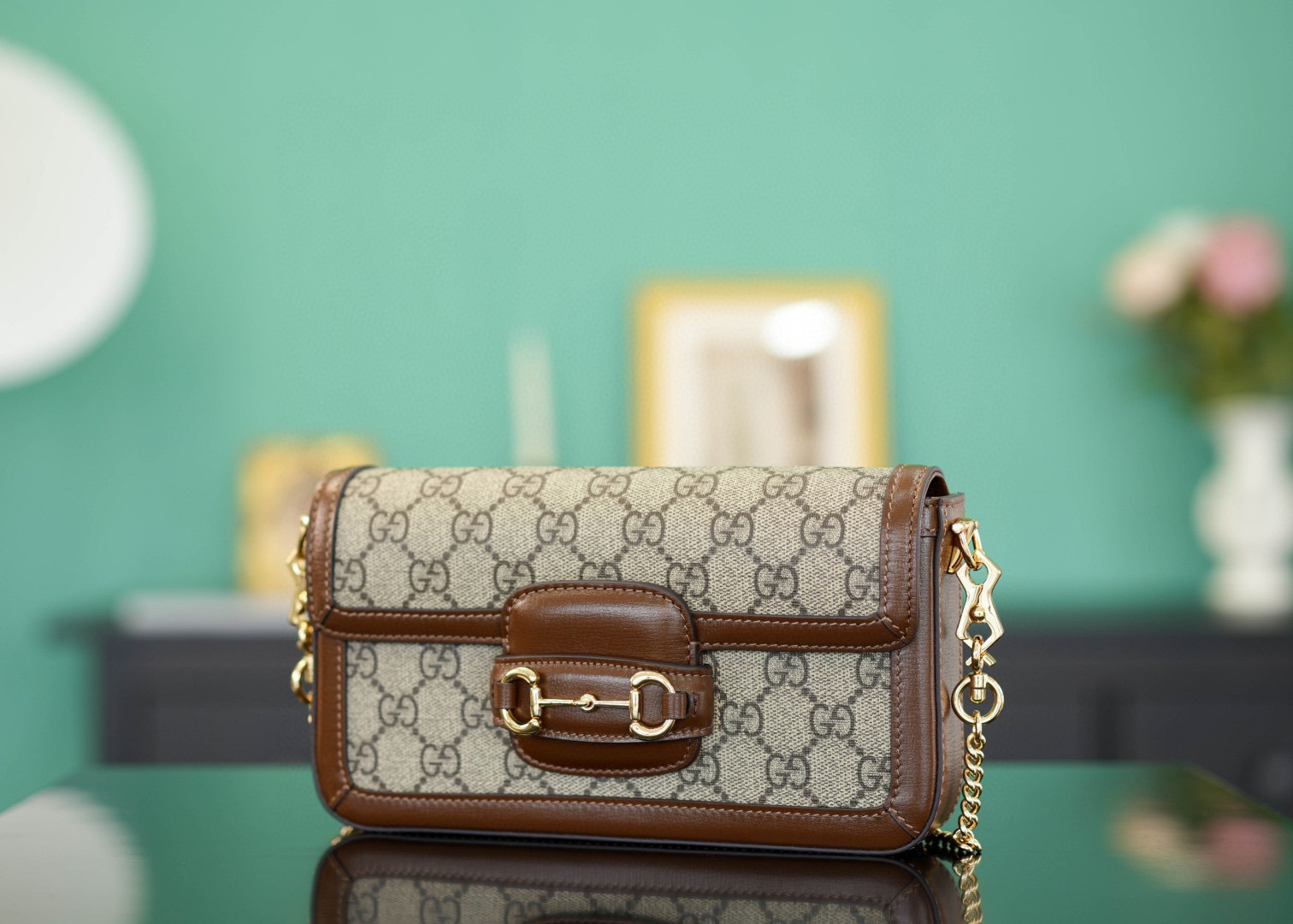 Gucci Horsebit 迷你手提包 尺寸：21.5*12.5*3cm