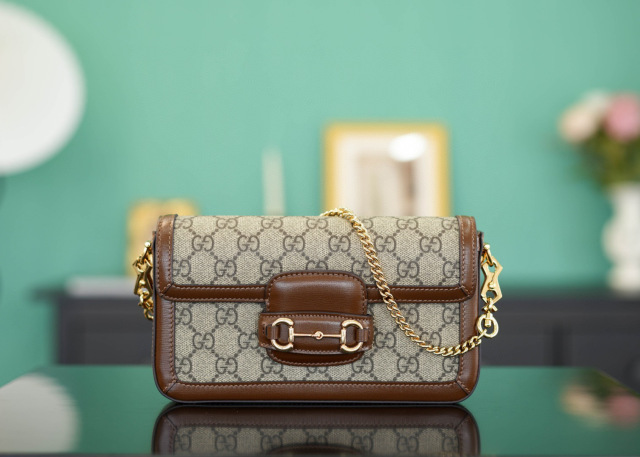 Gucci Horsebit 迷你手提包 尺寸：21.5*12.5*3cm
