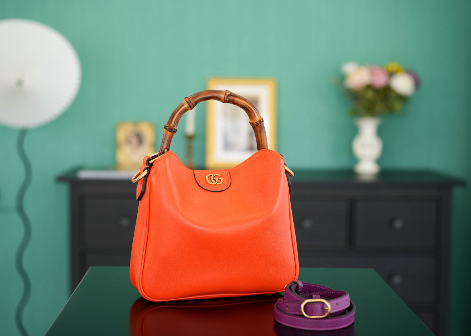 Beg trompet Gucci Diana Slub Saiz：24*15*5sm