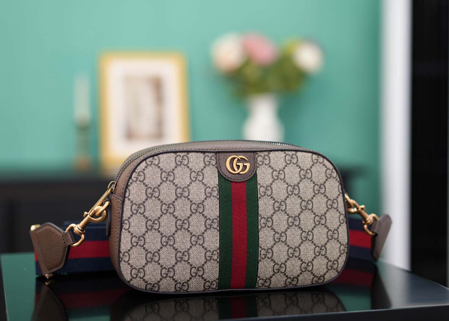 Gucci Ophidia Schultertasche Größe: 24 x 15 x 7 cm