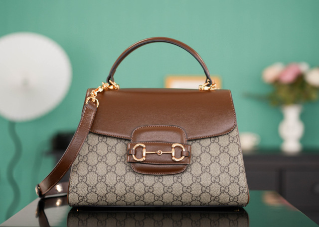 Gucci GG Horsebit mittelgroße Tasche Größe: 29 x 20 x 13 cm