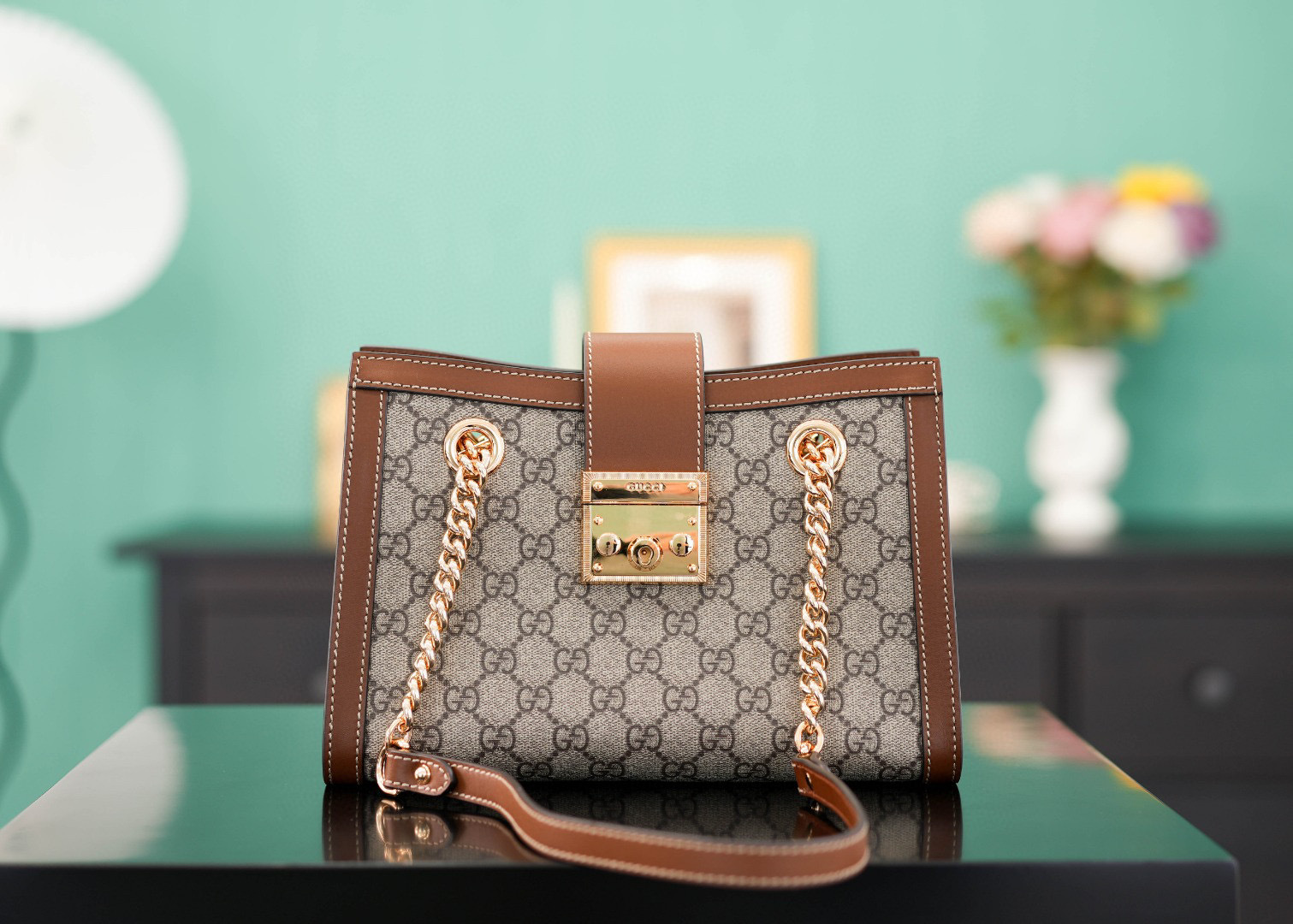Gucci Padlock Umhängetasche Größe: 26 x 18 x 10 cm