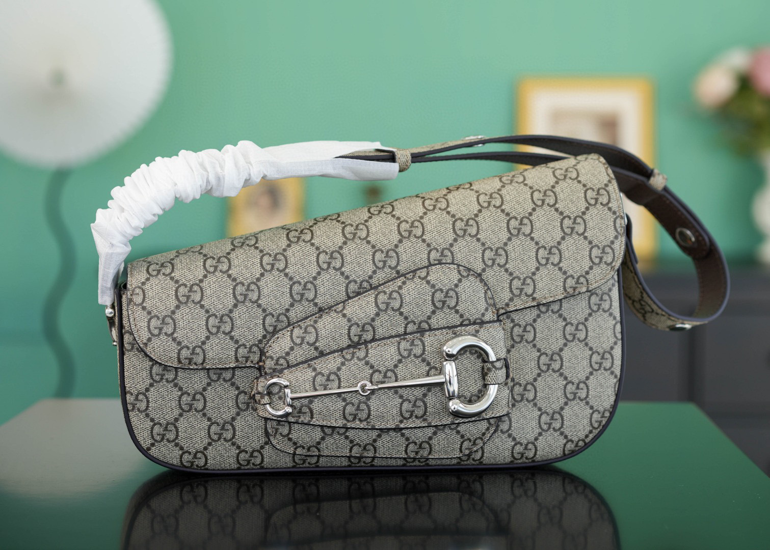 Gucci Horsebit Umhängetasche Größe: 26,5 x 17 x 8 cm