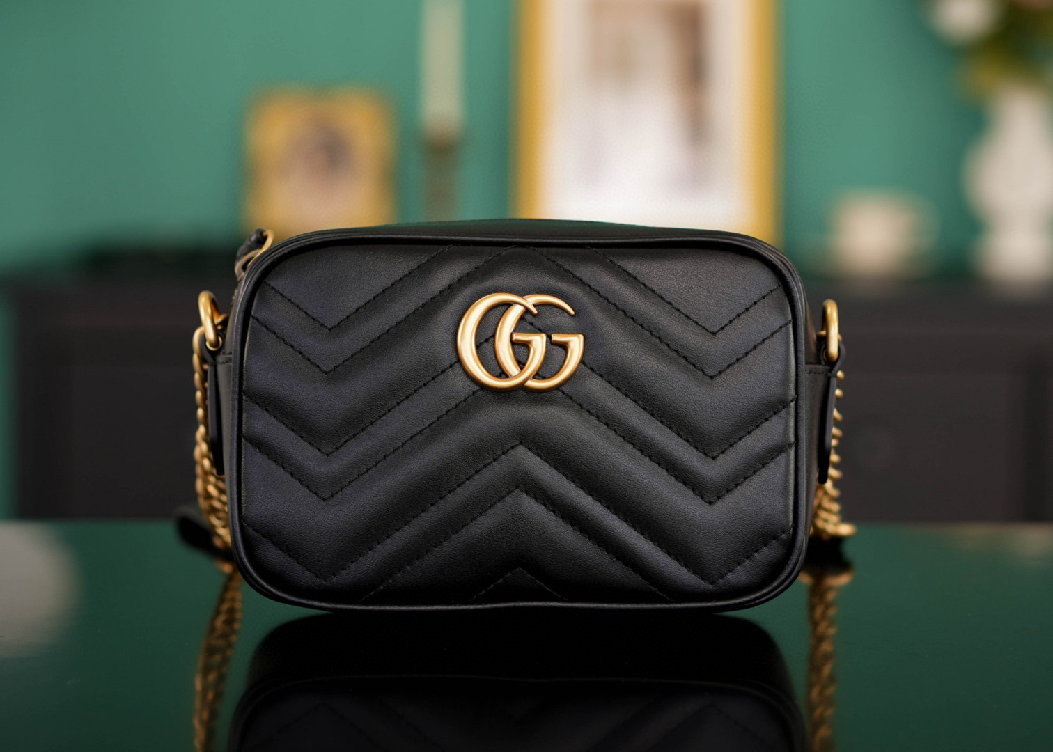 Gucci GG Marmont Dimensioni: 18*12*6cm