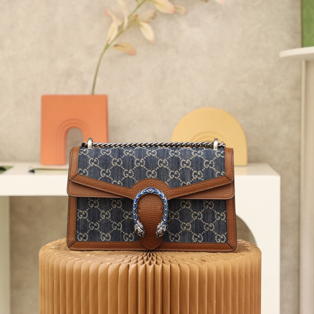 Gucci Denim Dionysus Tasche Größe: 28 x 17 x 9 cm