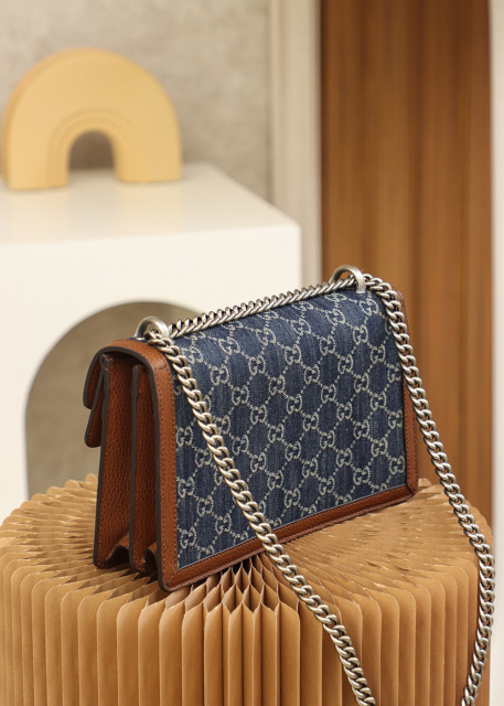 Gucci Denim Dionysus Tasche Größe: 28 x 17 x 9 cm
