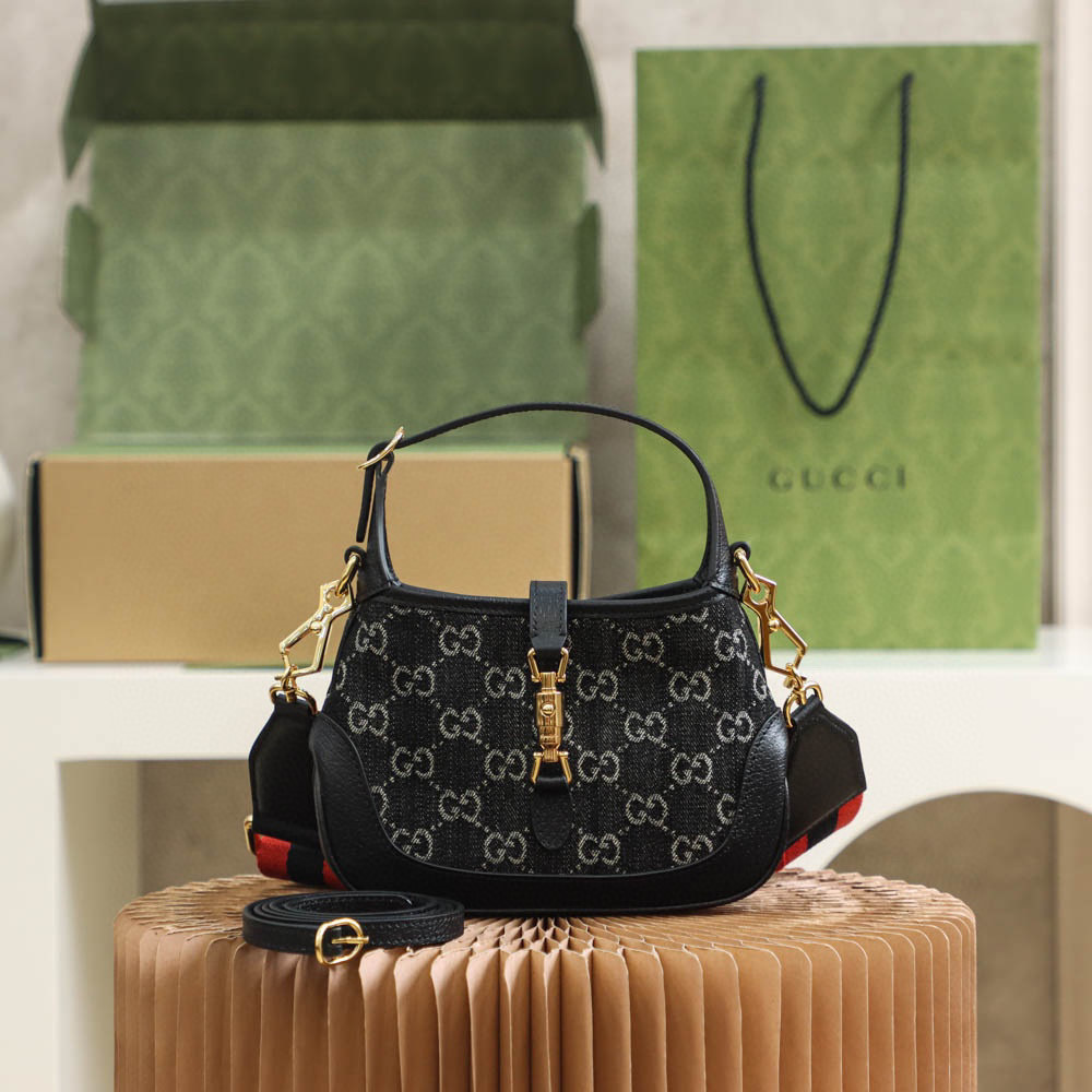 Gucci Jackie 1961 Denim Mini Größe: 19 x 13 x 3 cm