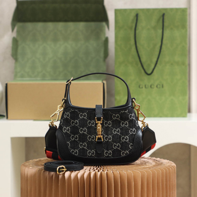 Gucci Jackie 1961 Denim Mini Größe: 19 x 13 x 3 cm